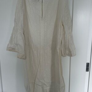 Jessica Howard Cream Eyelet Dress